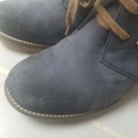 BROWNS smoky blue  lace up heeled shoes tan 39 - Picture 10 of 10